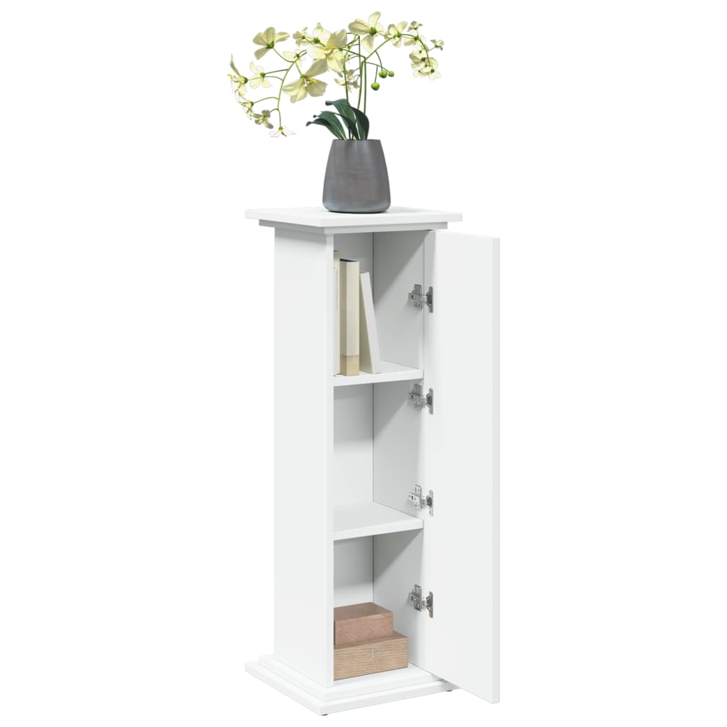 Sokkel met opbergruimte 31x30x90 cm bewerkt hout wit