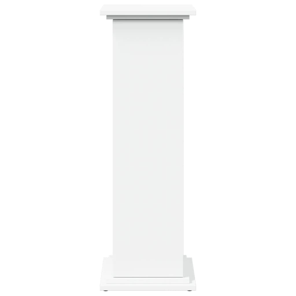 Sokkel met opbergruimte 31x30x90 cm bewerkt hout wit