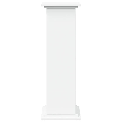 Sokkel met opbergruimte 31x30x90 cm bewerkt hout wit