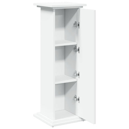Sokkel met opbergruimte 31x30x90 cm bewerkt hout wit