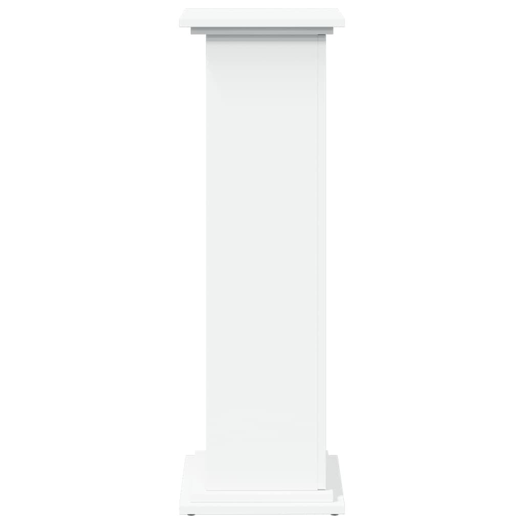 Sokkel met opbergruimte 31x30x90 cm bewerkt hout wit