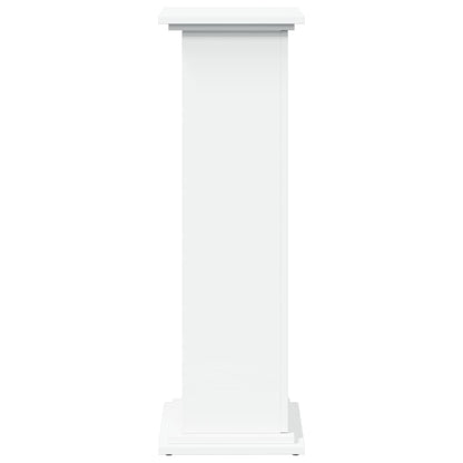 Sokkel met opbergruimte 31x30x90 cm bewerkt hout wit