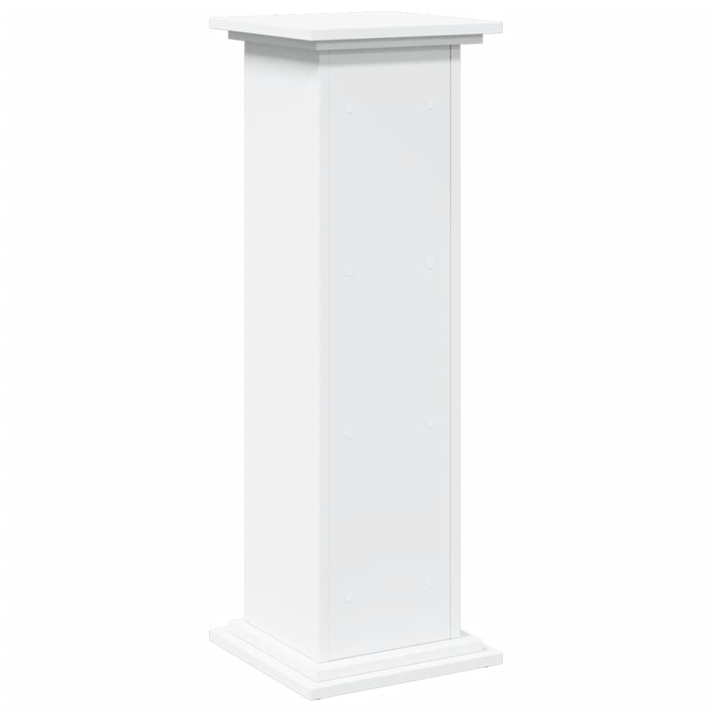 Sokkel met opbergruimte 31x30x90 cm bewerkt hout wit