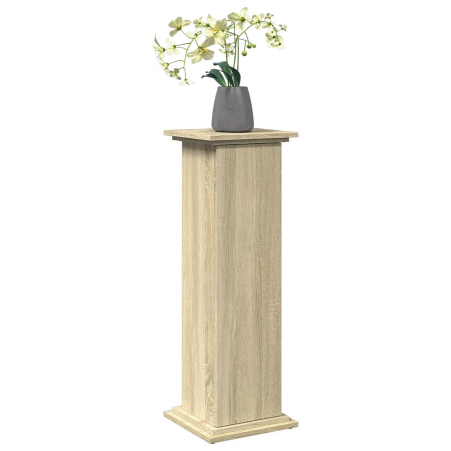 Sokkel met opbergruimte 31x30x90 cm bewerkt hout sonoma eiken