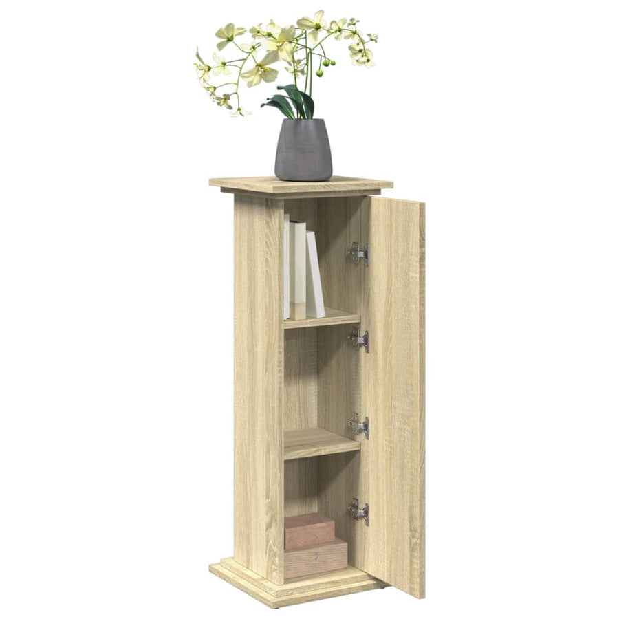 Sokkel met opbergruimte 31x30x90 cm bewerkt hout sonoma eiken