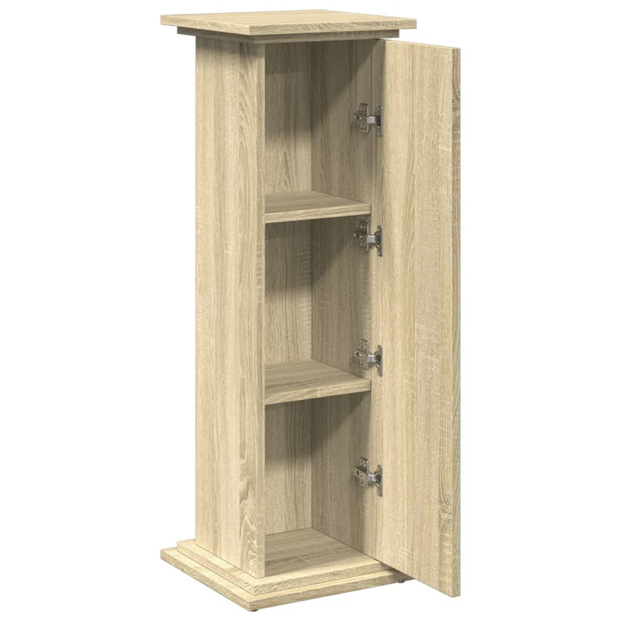Sokkel met opbergruimte 31x30x90 cm bewerkt hout sonoma eiken