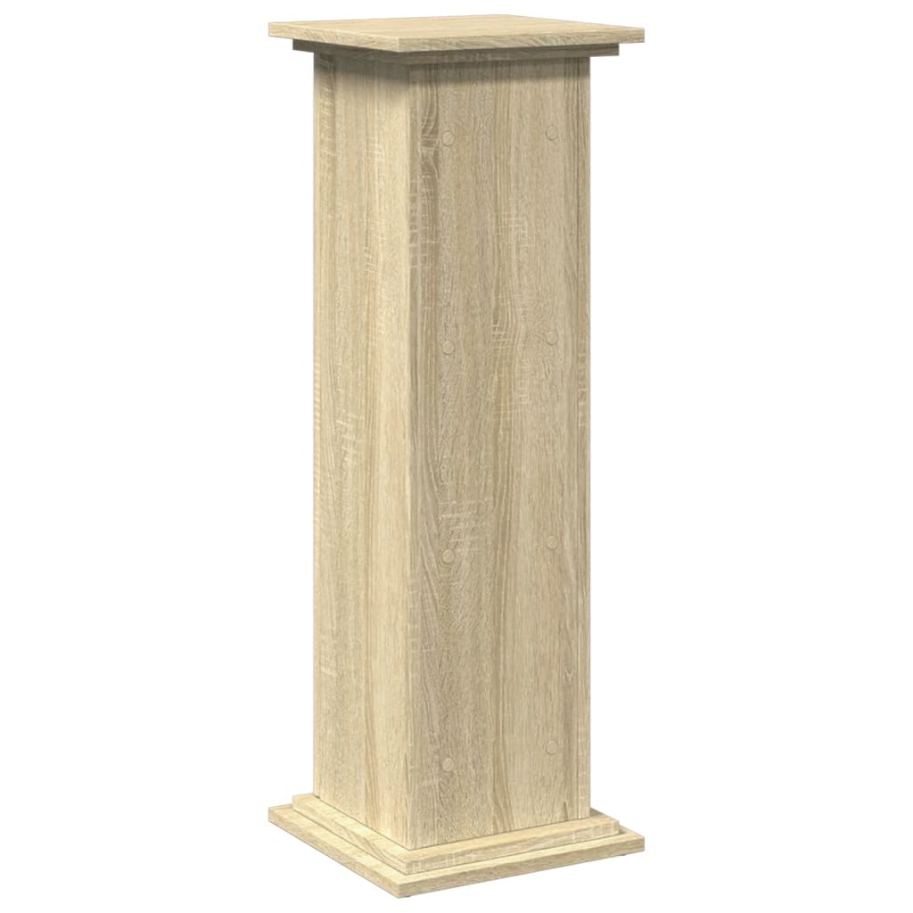 Sokkel met opbergruimte 31x30x90 cm bewerkt hout sonoma eiken