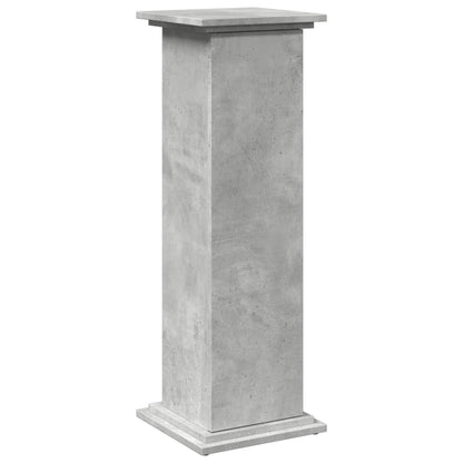 Sokkel met opbergruimte 31x30x90 cm bewerkt hout betongrijs