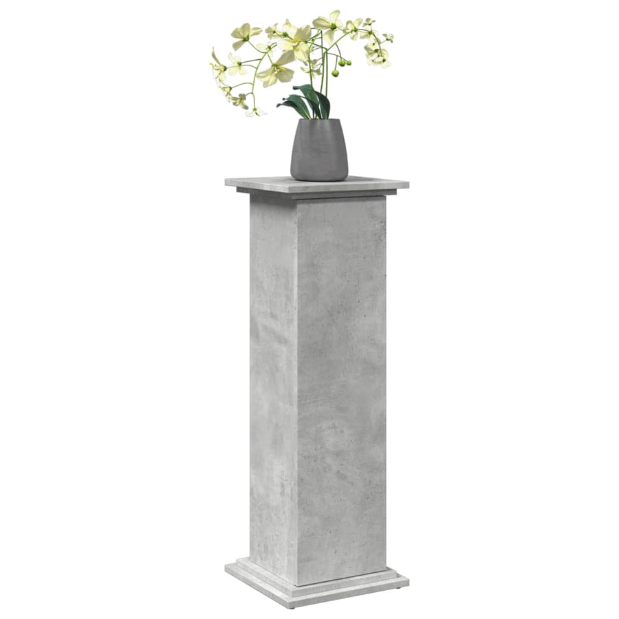 Sokkel met opbergruimte 31x30x90 cm bewerkt hout betongrijs
