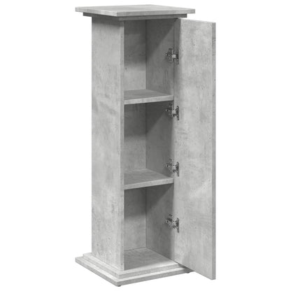 Sokkel met opbergruimte 31x30x90 cm bewerkt hout betongrijs