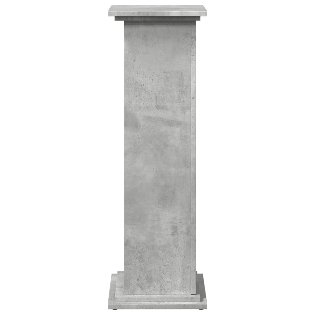Sokkel met opbergruimte 31x30x90 cm bewerkt hout betongrijs