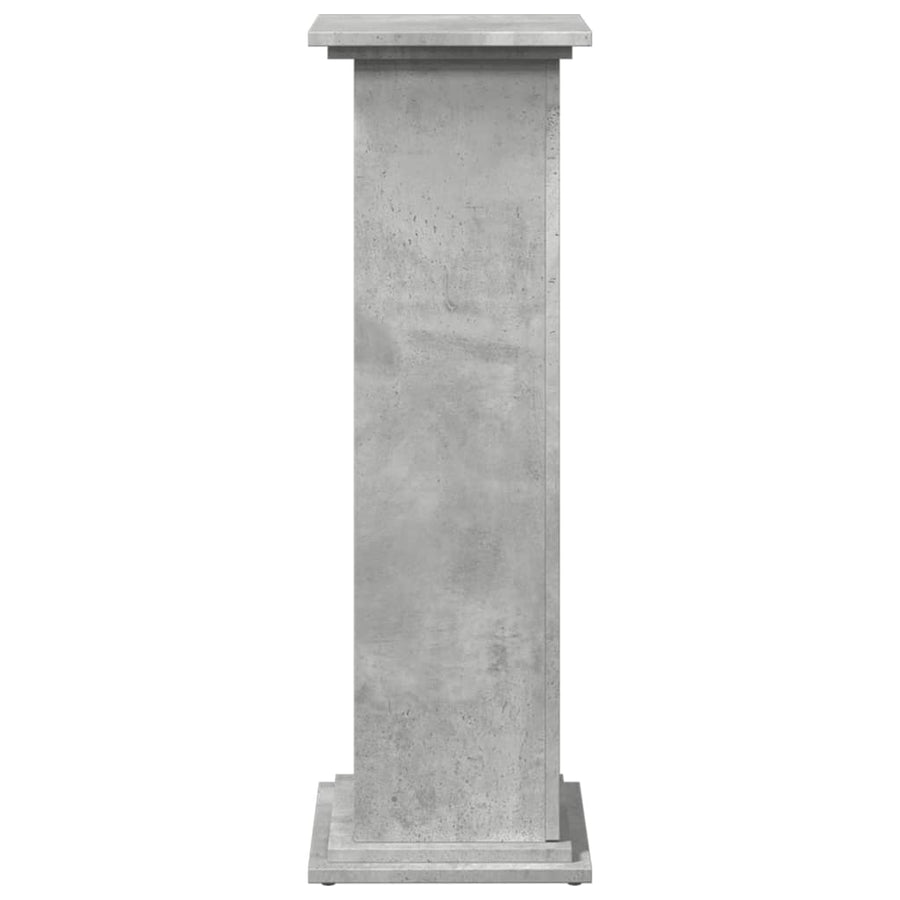 Sokkel met opbergruimte 31x30x90 cm bewerkt hout betongrijs