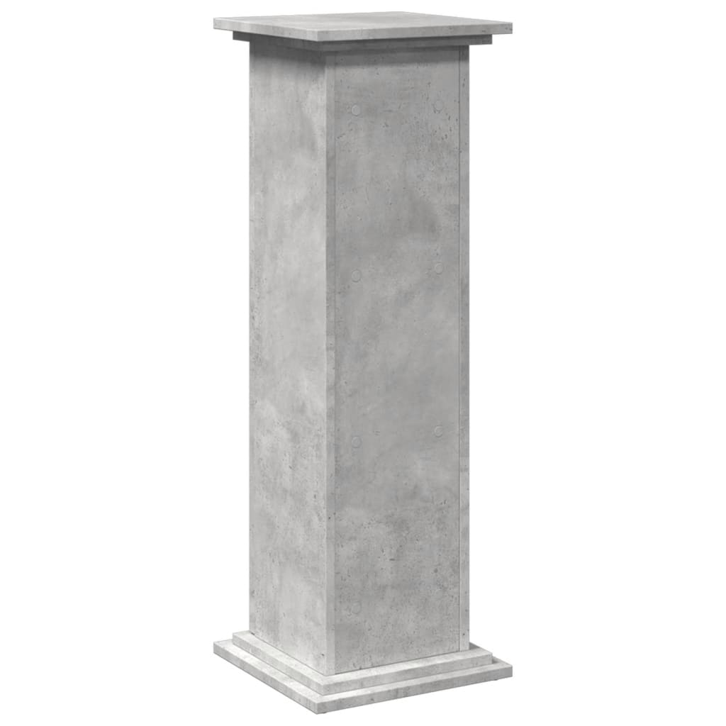 Sokkel met opbergruimte 31x30x90 cm bewerkt hout betongrijs