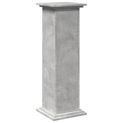 Sokkel met opbergruimte 31x30x90 cm bewerkt hout betongrijs
