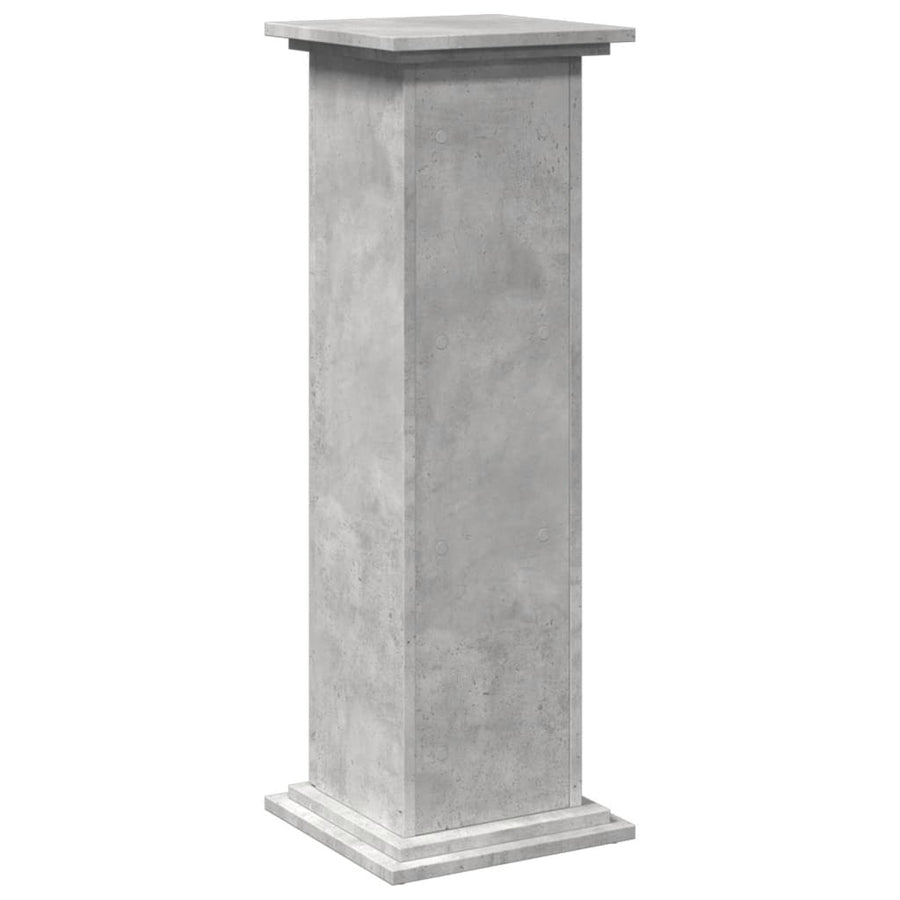 Sokkel met opbergruimte 31x30x90 cm bewerkt hout betongrijs