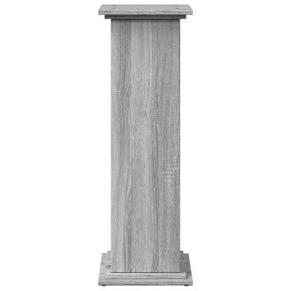 Sokkel met opbergruimte 31x30x90 cm bewerkt hout grijs sonoma
