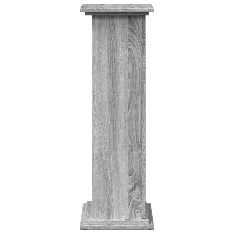 Sokkel met opbergruimte 31x30x90 cm bewerkt hout grijs sonoma