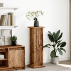 Sokkel met opbergruimte 31x30x90 cm bewerkt hout oud houtkleur