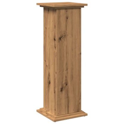 Sokkel met opbergruimte 31x30x90 cm hout artisanaal eikenkleur