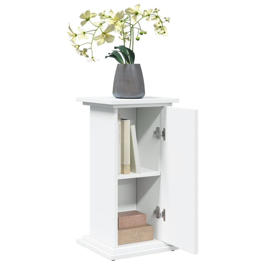 Sokkel met opbergruimte 31x30x60 cm bewerkt hout wit
