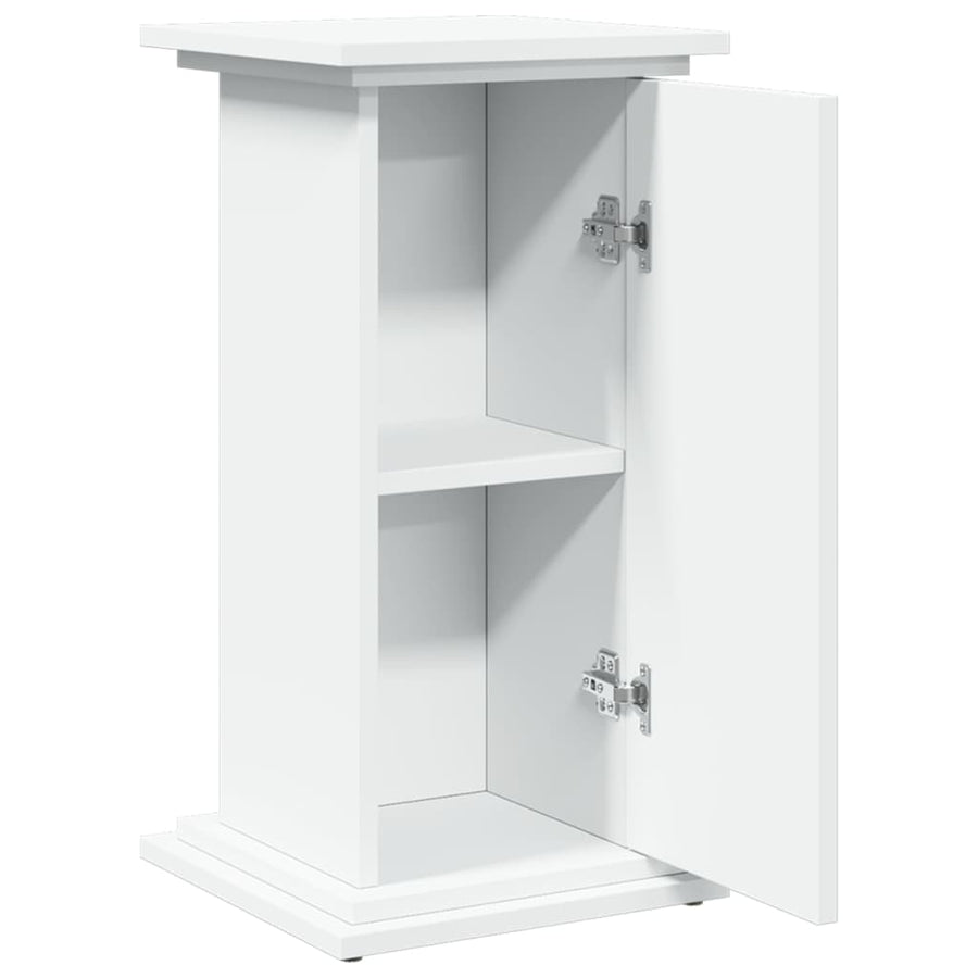 Sokkel met opbergruimte 31x30x60 cm bewerkt hout wit