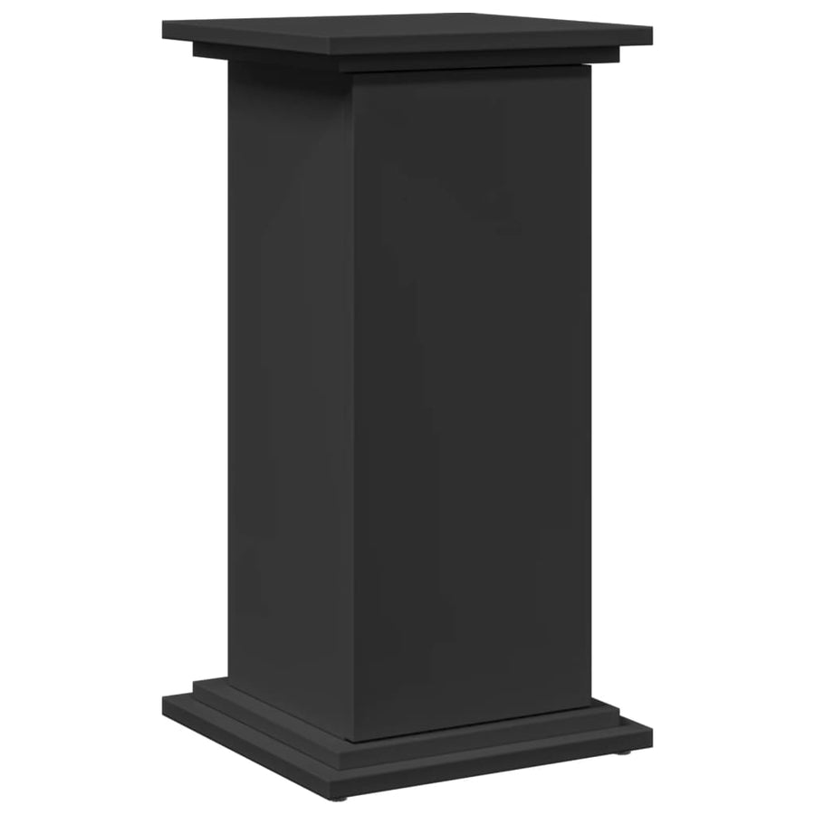 Sokkel met opbergruimte 31x30x60 cm bewerkt hout zwart