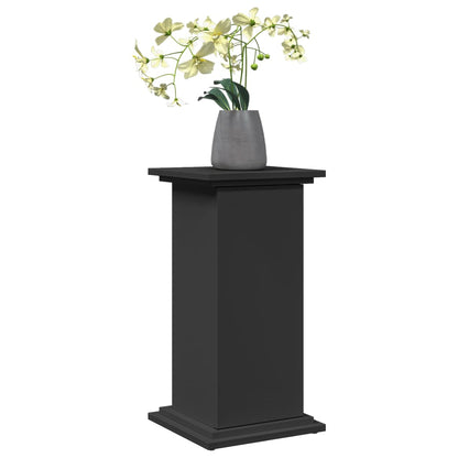 Sokkel met opbergruimte 31x30x60 cm bewerkt hout zwart