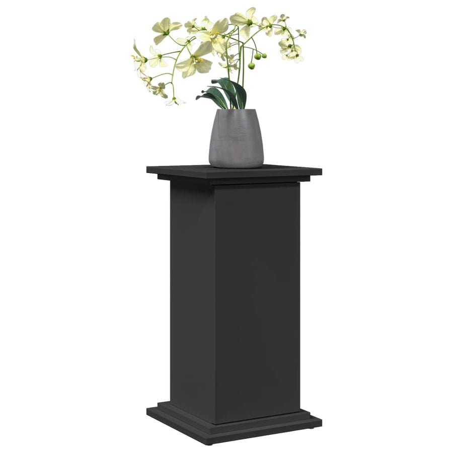 Sokkel met opbergruimte 31x30x60 cm bewerkt hout zwart