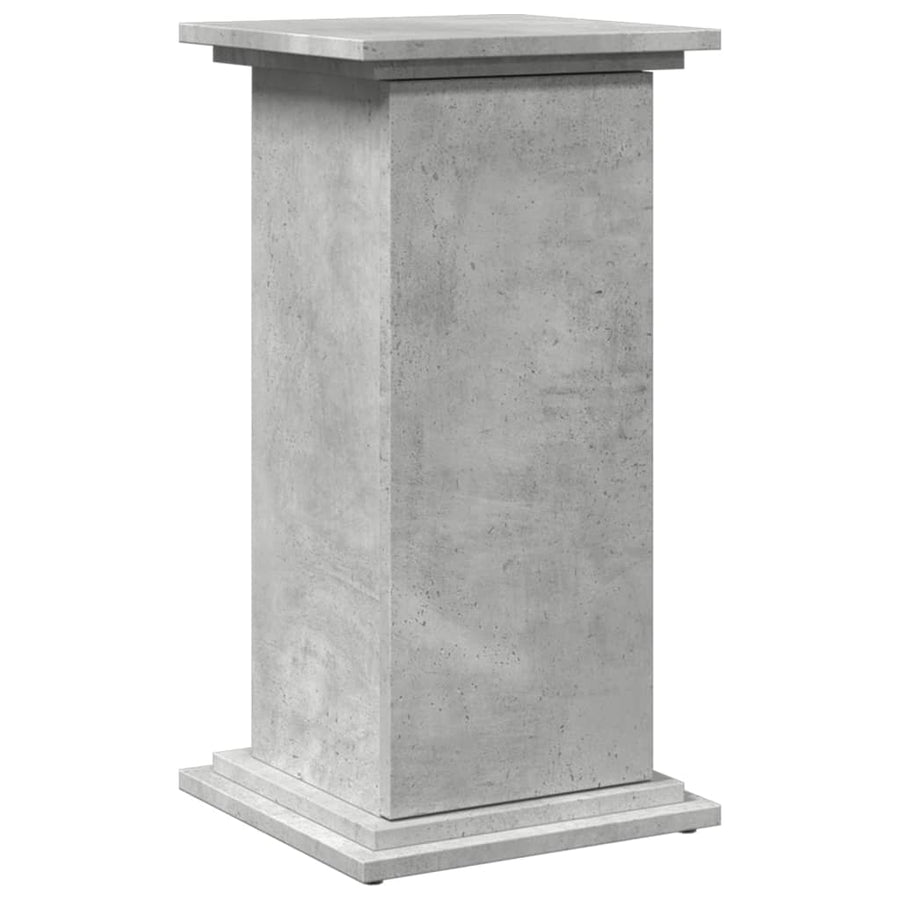 Sokkel met opbergruimte 31x30x60 cm bewerkt hout betongrijs