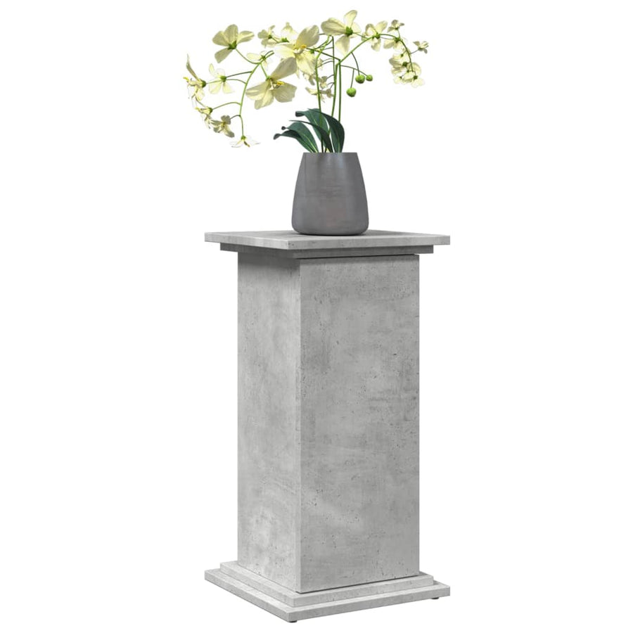 Sokkel met opbergruimte 31x30x60 cm bewerkt hout betongrijs