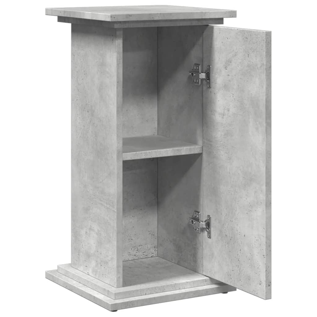 Sokkel met opbergruimte 31x30x60 cm bewerkt hout betongrijs