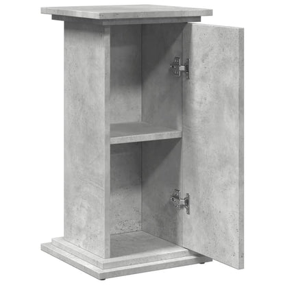 Sokkel met opbergruimte 31x30x60 cm bewerkt hout betongrijs