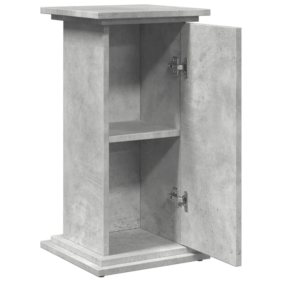 Sokkel met opbergruimte 31x30x60 cm bewerkt hout betongrijs