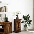 Pedestal with storage 31x30x60 cm engineered wood smoked oak
