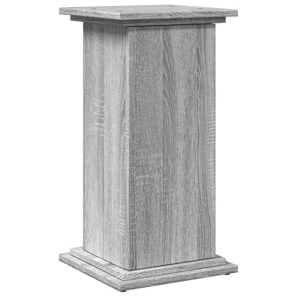 Sokkel met opbergruimte 31x30x60 cm bewerkt hout grijs sonoma