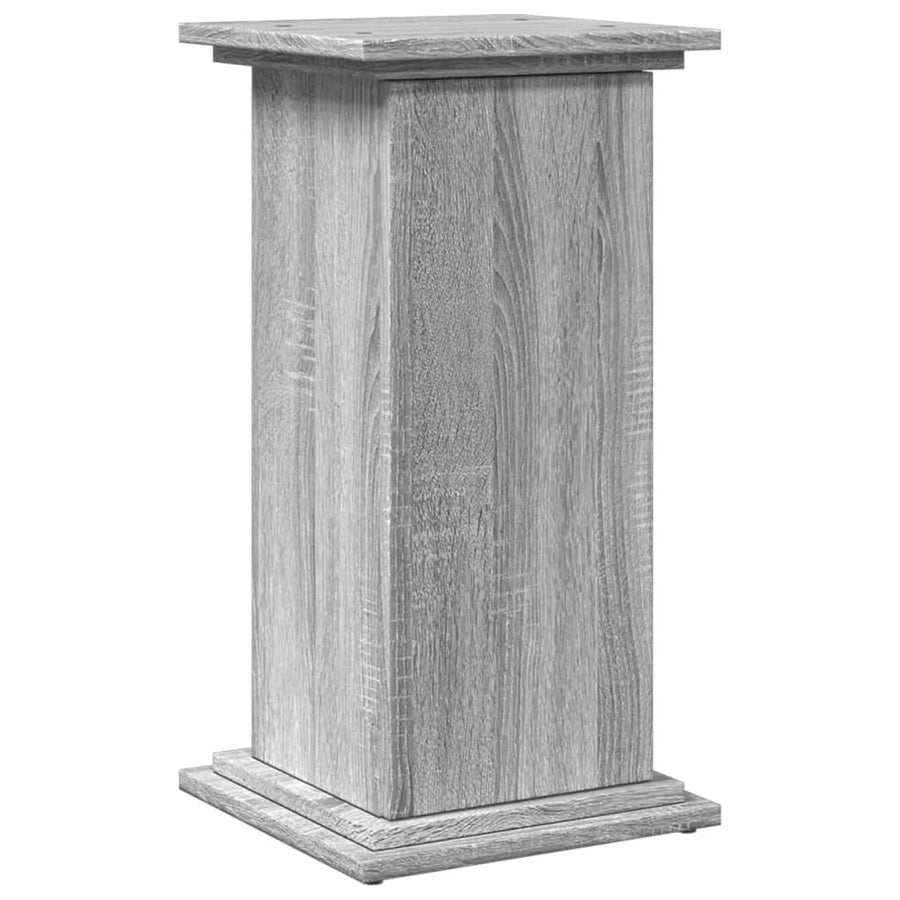 Sokkel met opbergruimte 31x30x60 cm bewerkt hout grijs sonoma