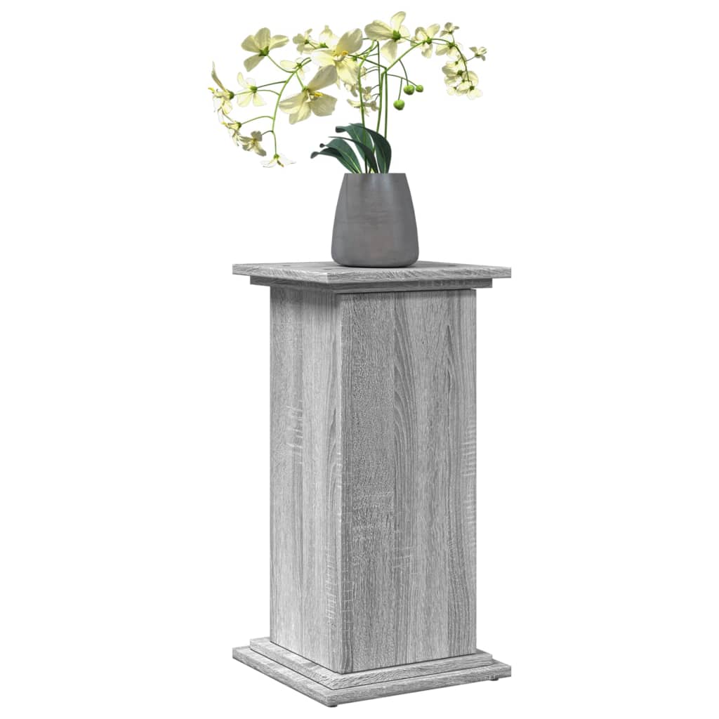 Sokkel met opbergruimte 31x30x60 cm bewerkt hout grijs sonoma