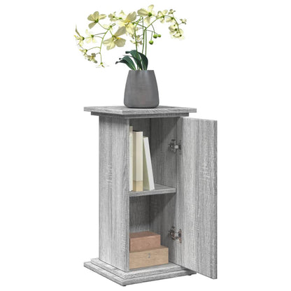 Sokkel met opbergruimte 31x30x60 cm bewerkt hout grijs sonoma