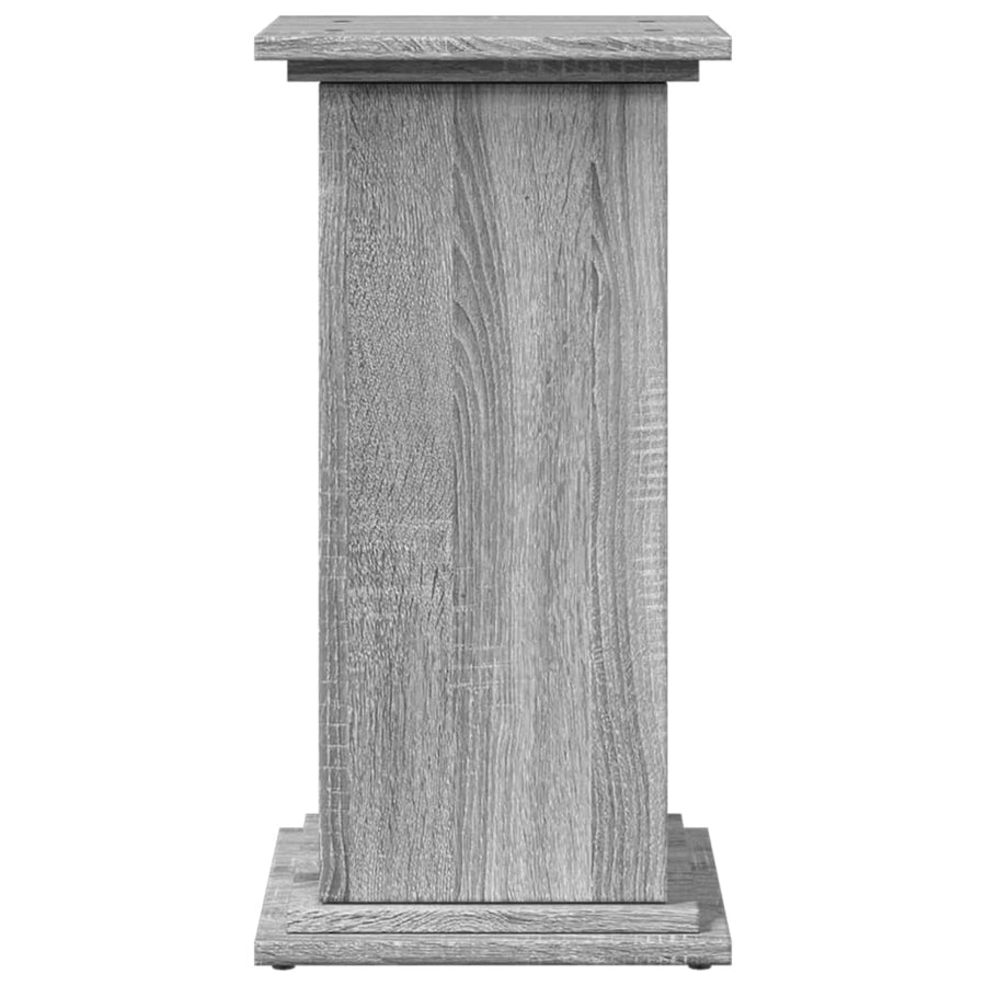 Sokkel met opbergruimte 31x30x60 cm bewerkt hout grijs sonoma