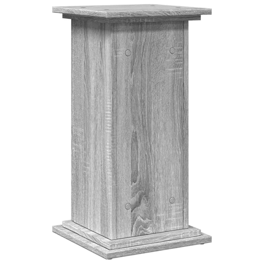 Sokkel met opbergruimte 31x30x60 cm bewerkt hout grijs sonoma
