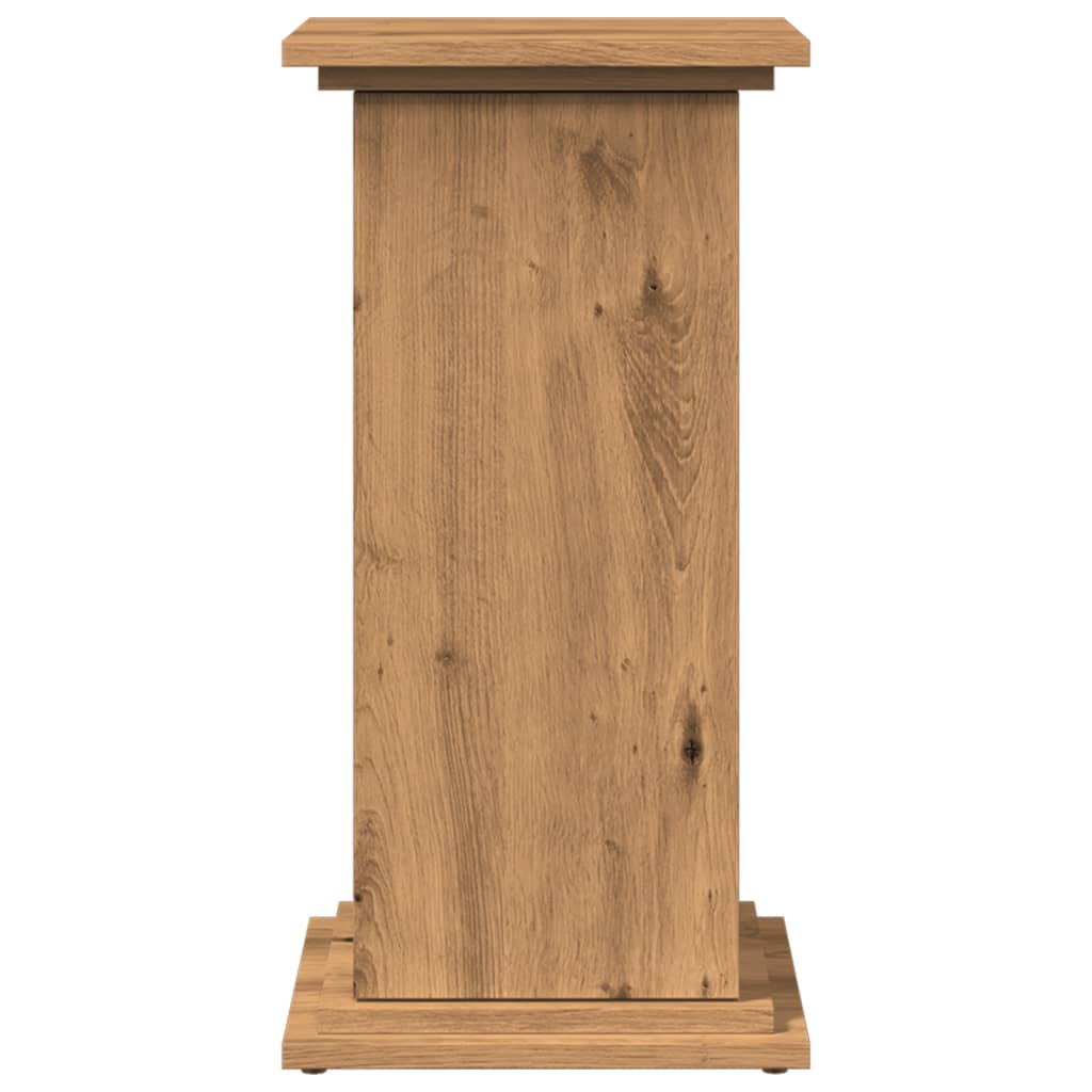 Sokkel met opbergruimte 31x30x60 cm hout artisanaal eikenkleur