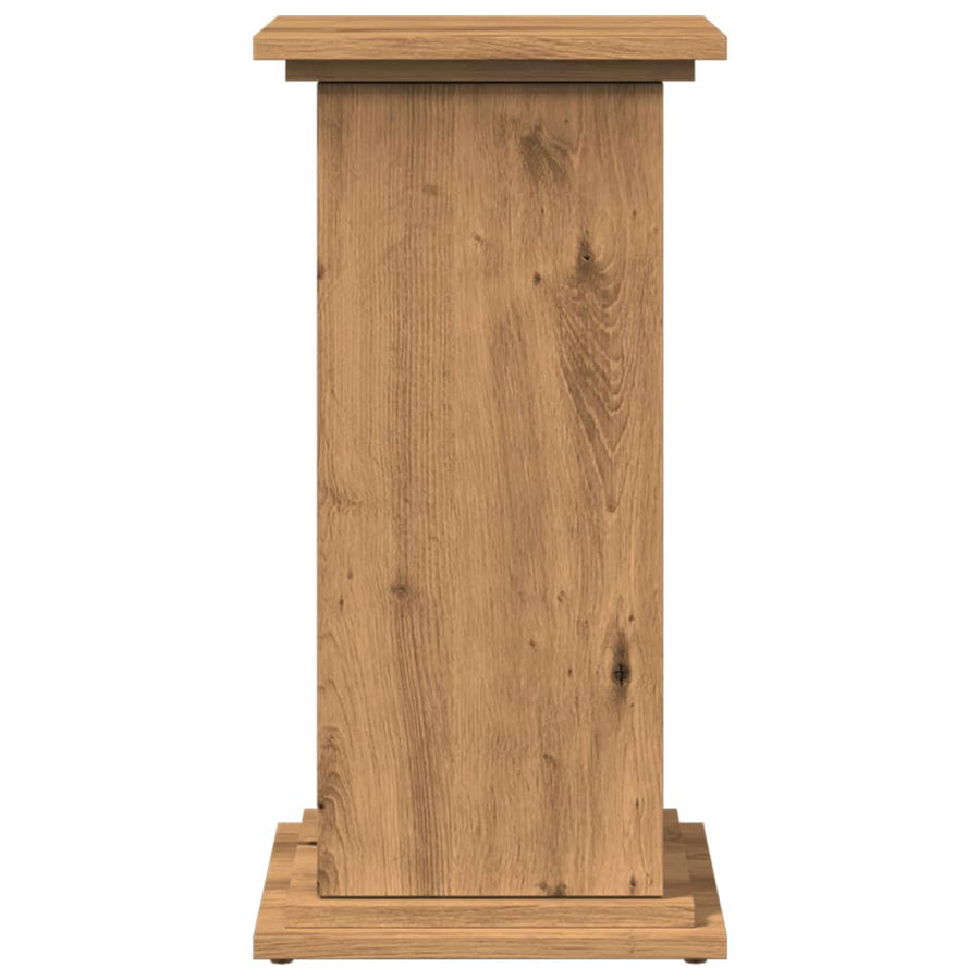 Sokkel met opbergruimte 31x30x60 cm hout artisanaal eikenkleur