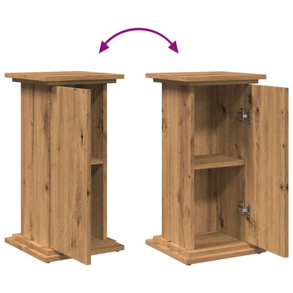 Sokkel met opbergruimte 31x30x60 cm hout artisanaal eikenkleur