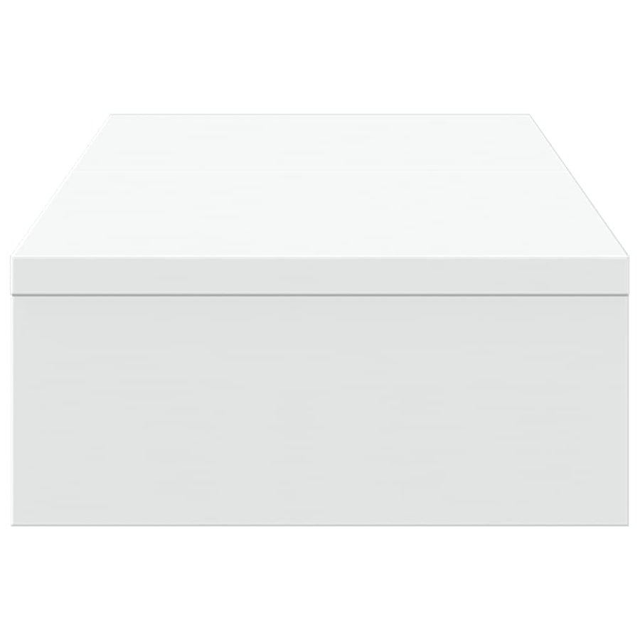 Monitorstandaard verstelbaar 60x24x10,5 cm bewerkt hout wit