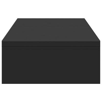 Monitorstandaard verstelbaar 60x24x10,5 cm bewerkt hout zwart