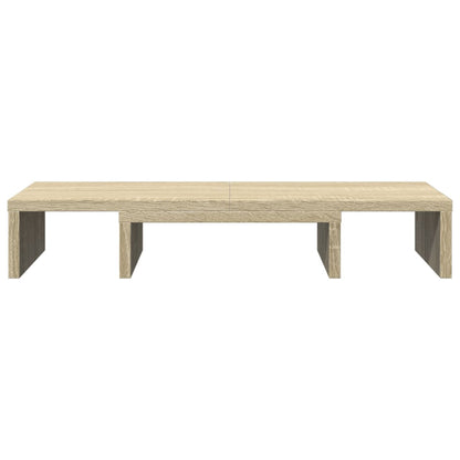 Monitorstandaard verstelbaar 60x24x10,5 cm hout sonoma eiken