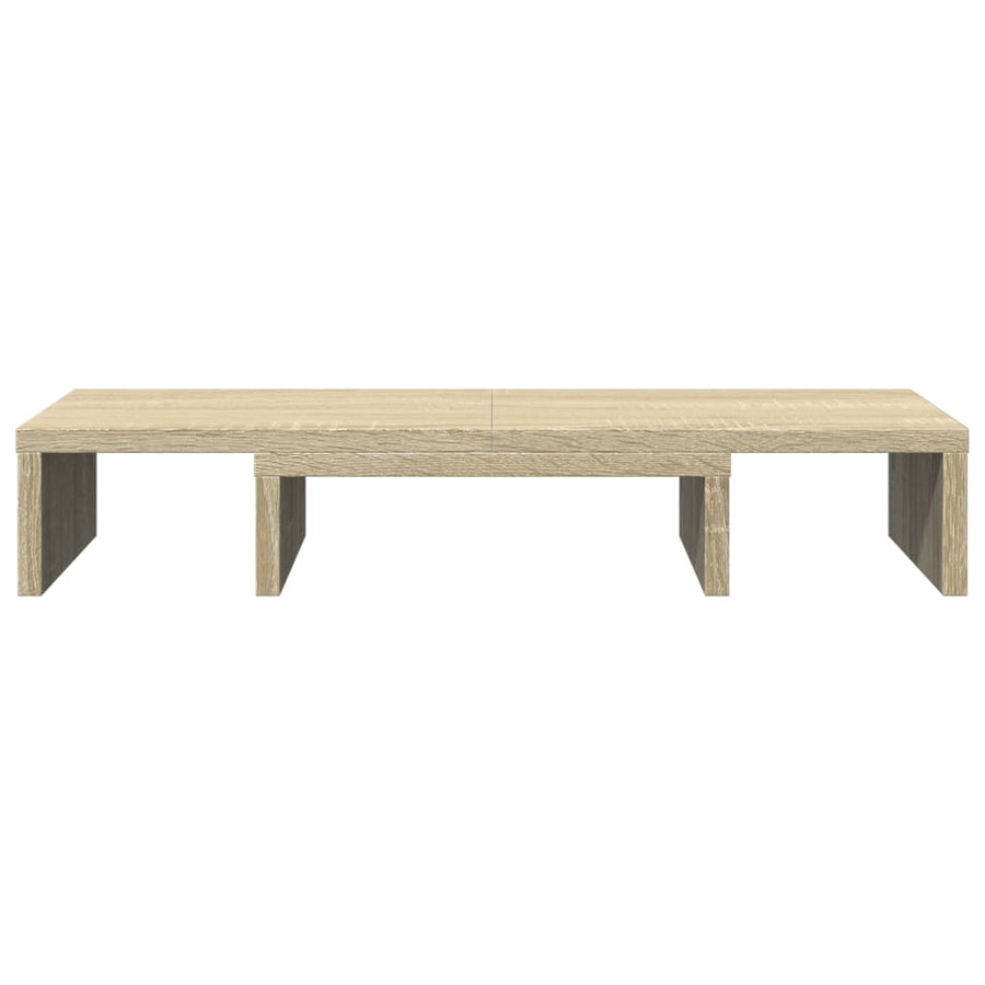 Monitorstandaard verstelbaar 60x24x10,5 cm hout sonoma eiken