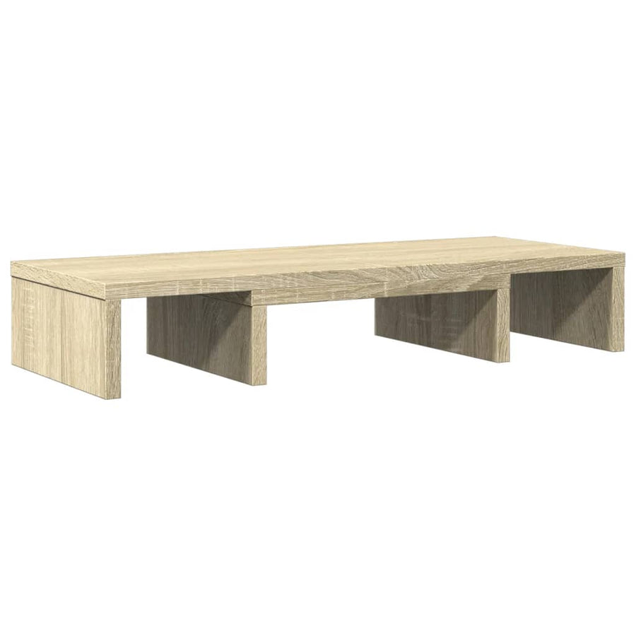 Monitorstandaard verstelbaar 60x24x10,5 cm hout sonoma eiken
