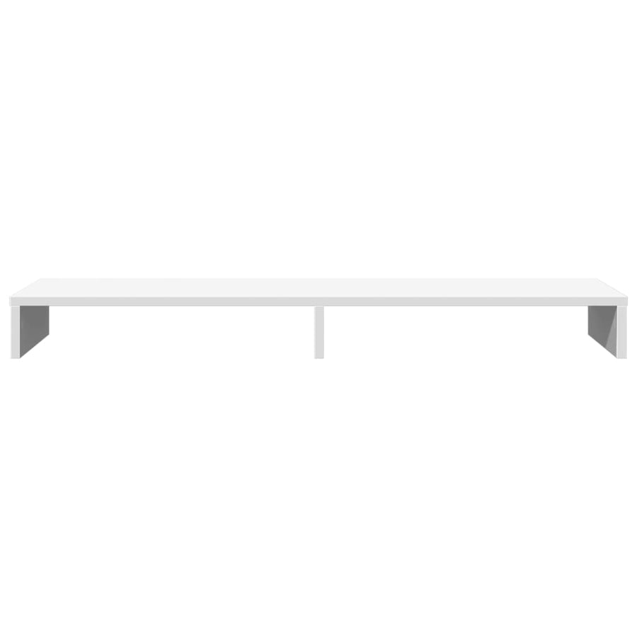 Monitorstandaard 100x27x10 cm bewerkt hout wit
