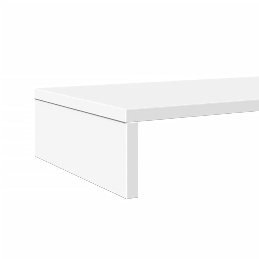 Monitorstandaard 100x27x10 cm bewerkt hout wit